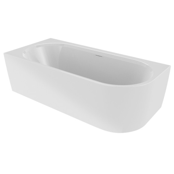 Admire Corner rechts, acryl bad, 170x77, hoogglans wit