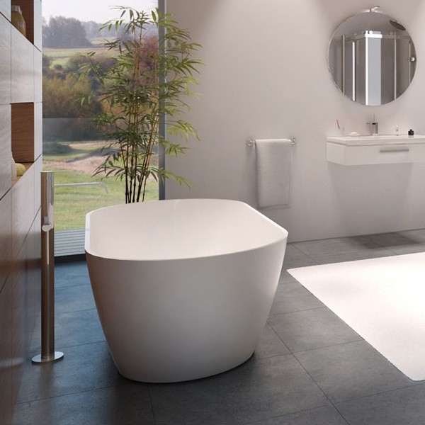 Navarra 170x80x55,5 wit mat / mat incl. sifon