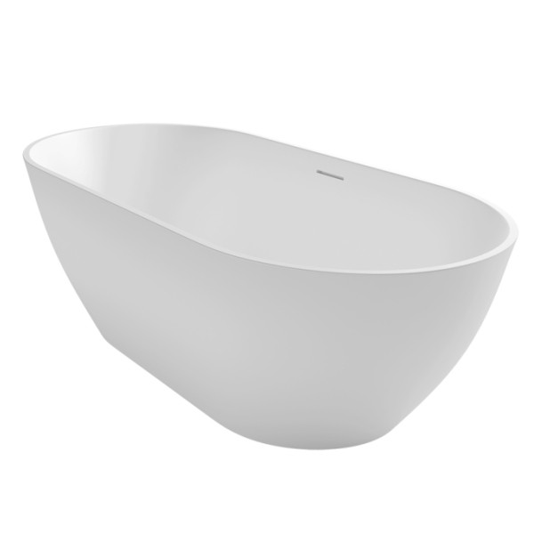 Navarra 170x80x55,5 wit mat / mat incl. sifon