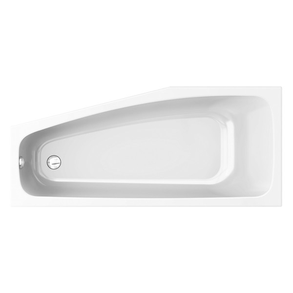 Rocky Plus/S100 170x75 links Acryl-Raumsparbadewanne
