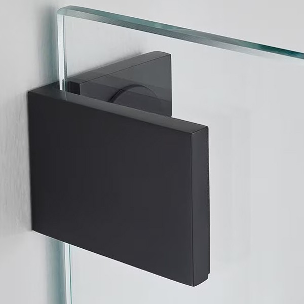 RockyLine O Duschabtrennung, Fünfeckdusche, Eckeinstieg mit Pendeltüren und zwei Festteilen, 900 x 900 x 2000, verschiedene Profilfarben, O52.9