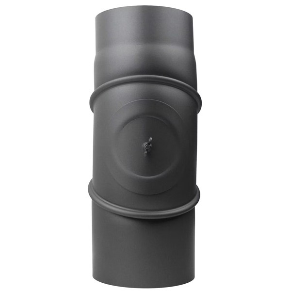 Rockytherm verstellbarer Rauchrohrbogen 0°- 90°, DM180, Farbe: Grau