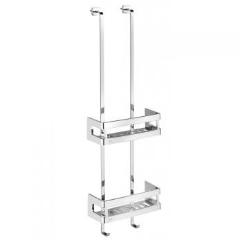 sam Einhängeduschkorb duschway XL 2-fach 4003066 gerades Modell o. Wischer chrom
