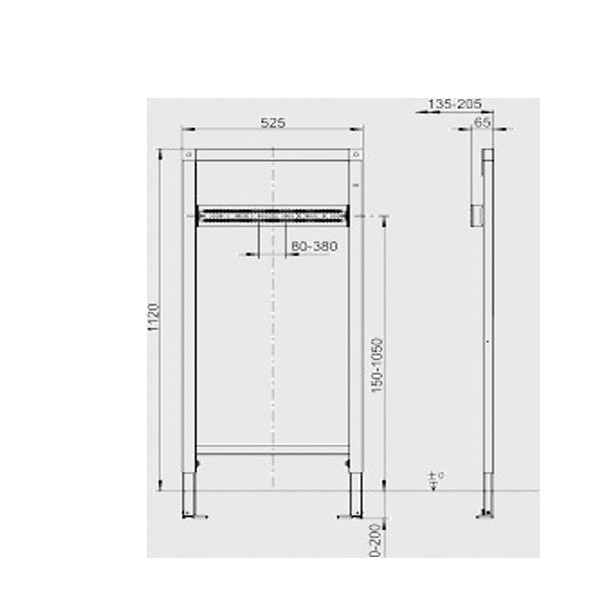 SANIT Bade und Brausewannen -Element INEO Aufputz 1120/525