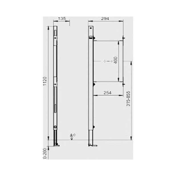 SANIT Befestigungs-Element INEO links  