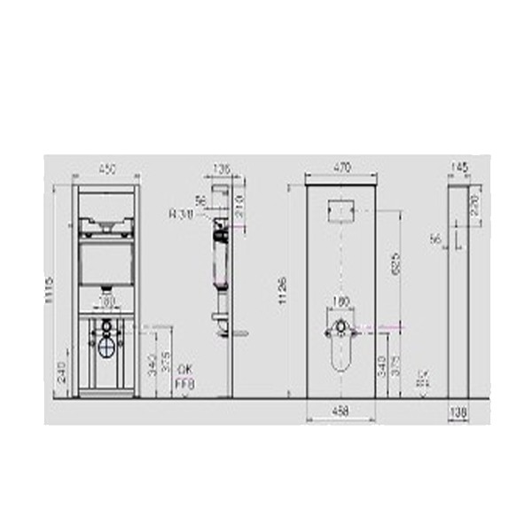 SANIT Sanitärmodul INEO SOLO Wand-WC schwarz
