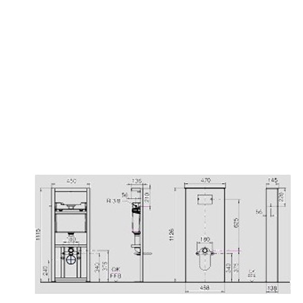 SANIT Sanitärmodul INEO SOLO Wand-WC weiß