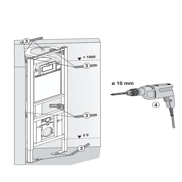 SANIT WC-Eckelement 995SC 1120/370  
