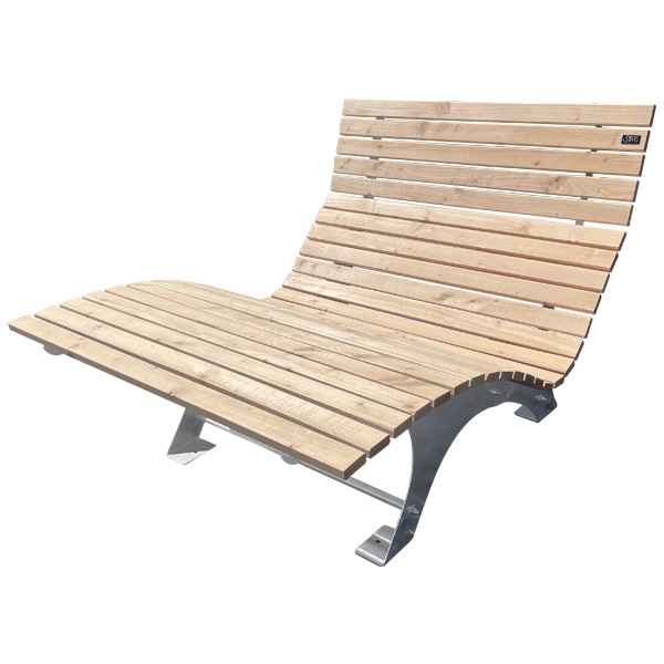 SAVO Sonnenliege / Himmelsliege 1000 mm, verschiedene Holzarten, Fußgestellstärke und Aufbau zur Auswahl