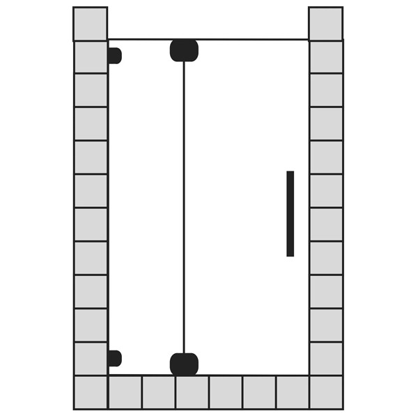 SP Achat R Plus -Pendeltür u. FE Nische