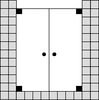 Sprinz Nexa Pendeltüren nach außen öffnend, Nische, 1200x 2000 mm