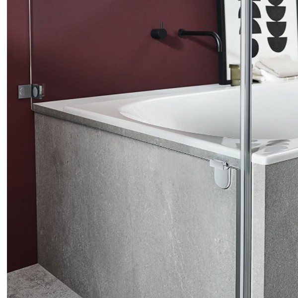 Sprinz Nexa Pendeltüren oder Tür nach außen öffnend, Ecke neben Wanne, 900x 900x 2000 mm 