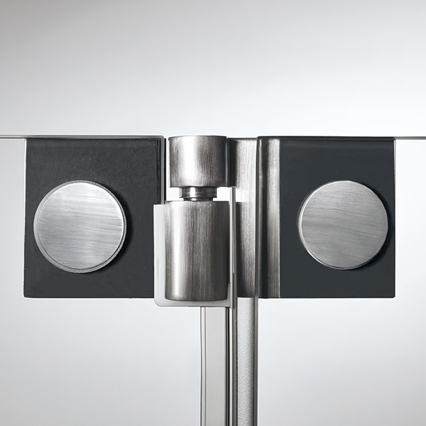 SPRINZ Omega Duschabtrennung 900 x 900 x 2000, Eckeinstieg mit Pendeltüren, verschiedene Profilfarben, O10.9