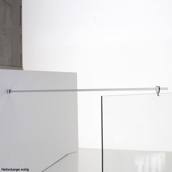 SPRINZ Rocky-Line I Walk-in Duschabtrennung, 1400 x 2100, teilgerahmt, verschiedene Profilfarben, IP31.2