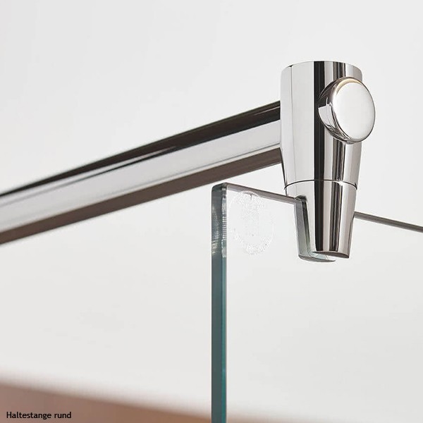 SPRINZ Rocky-Line I Walk-in Duschabtrennung, 1400 x 2100, teilgerahmt, verschiedene Profilfarben, IP31.2