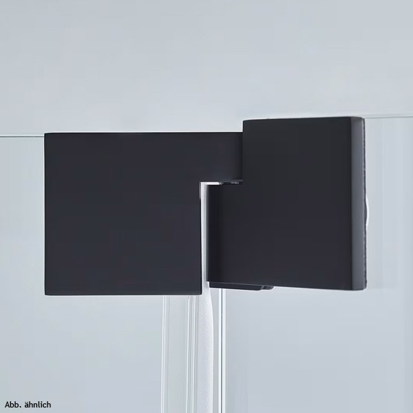 SPRINZ Rocky-Line O Duschabtrennung, Viertelkreisdusche, mit Pendeltüren und zwei Festteilen, für Wannenradius 550 mm, 1000 x 1000 x 2000, verschiedene Profilfarben, O25.6