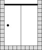 Sprinz Tansa Schiebetür in Nische mit Festfeld, ESG kristall hell, 1000x2000 mm, silber hochglanzpoliert TA485,0HG