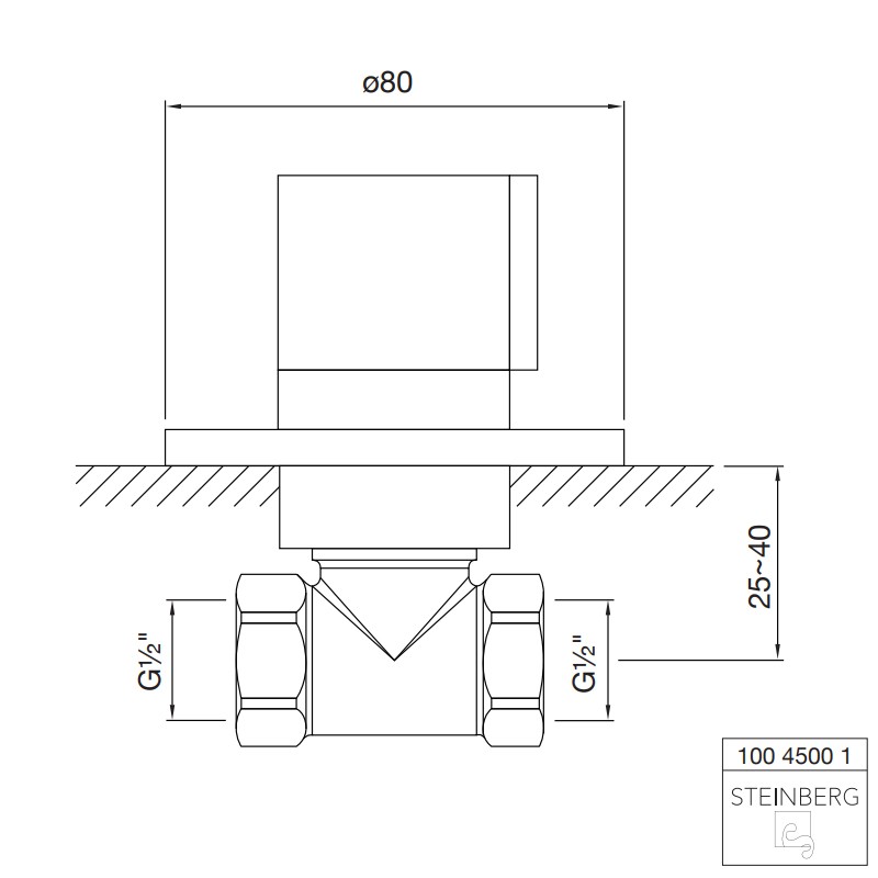 Steinberg Serie 100 Unterputzventil 1/2″