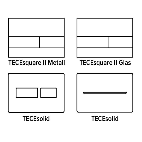 TECE-Einwurfschacht II f. Reinigungstabs TECEsquare II Metall/Glas und TECEsolid