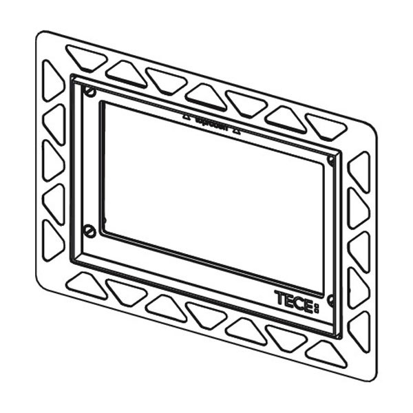 TECE WC-Einbaurahmen für flächenbündige Montage schwarz
