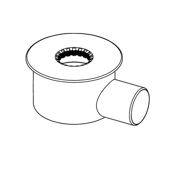 TECEdrainline Ablauf "Max" DN 70 Auslauf seitlich, 1,2 l/s