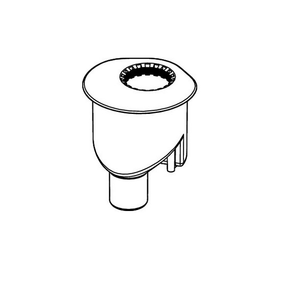 TECEdrainline Ablauf "senkrecht" DN 50, Ablaufleistung, 1,3 l/s