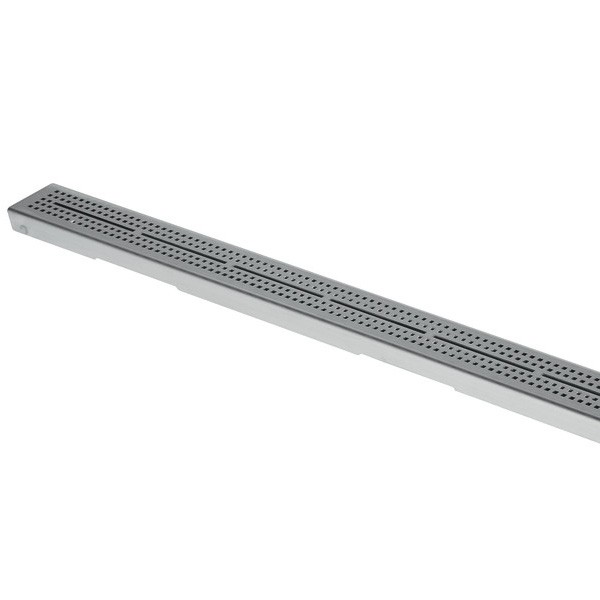 TECEdrainline Designrost "quadratum" 1200 mm Edelstahl gebürstet, gerade