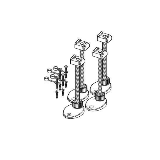 TECEdrainline Montagefüße 137-184 mm für Ablauf "Max"