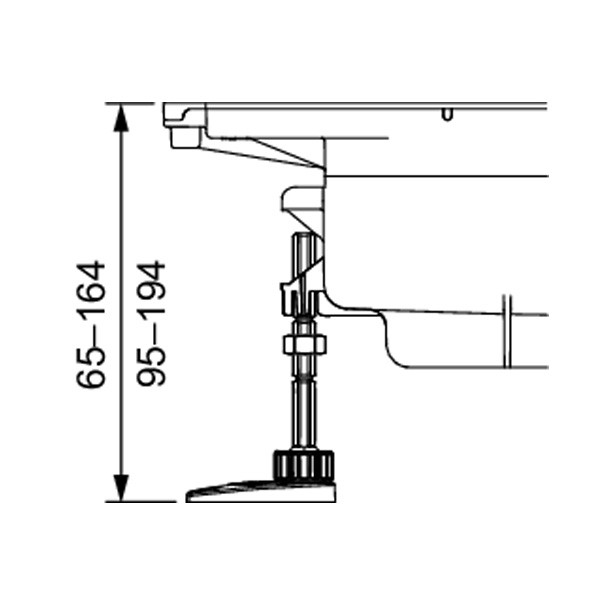 TECEdrainprofile Montagefüße 674000