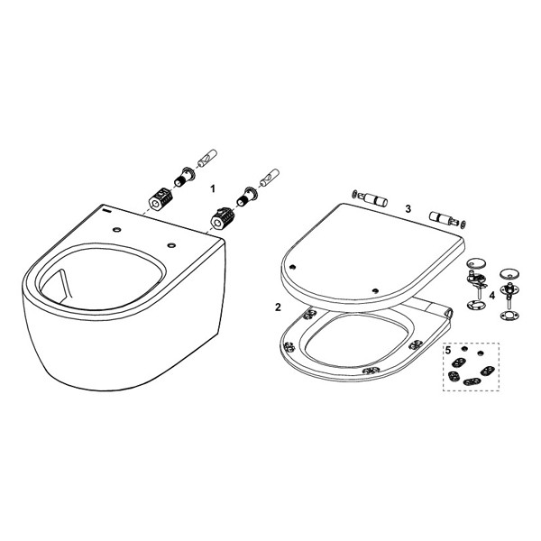 TECEloft Set, Keramik mit cyclon flush und WC-Sitz im klassisch-hohen Design