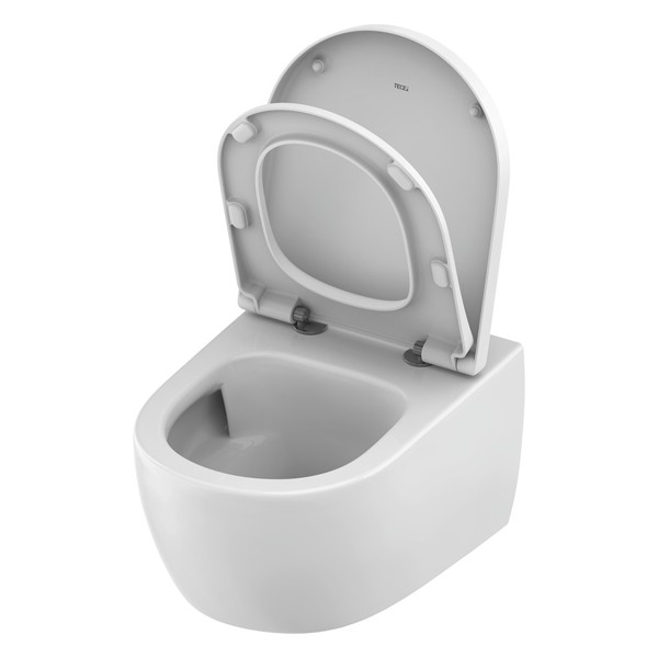 TECEloft Set, Keramik mit cyclon flush und WC-Sitz im klassisch-hohen Design