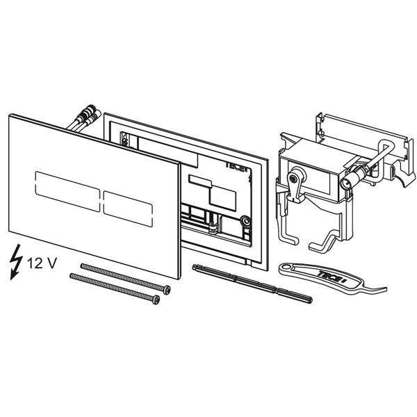 TECElux Mini, Glas schwarz  