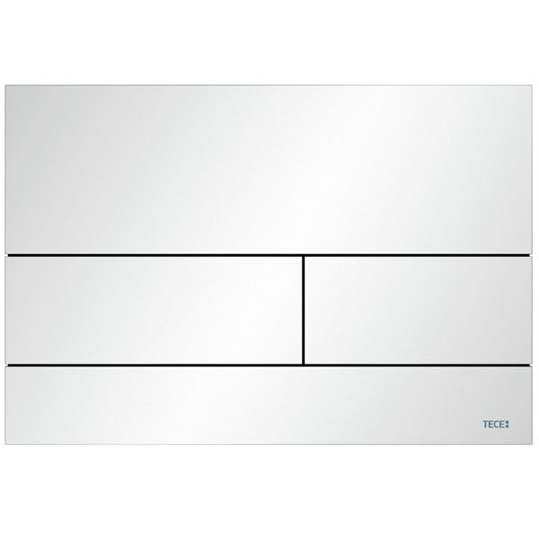 TECEsquare WC-Betätigungsplatte Metall 2 Weiß matt