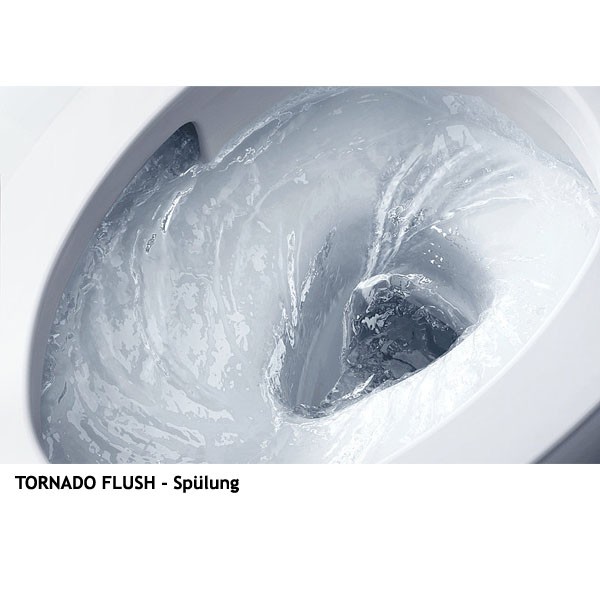 TOTO SP Wand-Tiefspül-WC für SX Washlet spülrandl.,Tornado Flush,weiß CeFIONtect