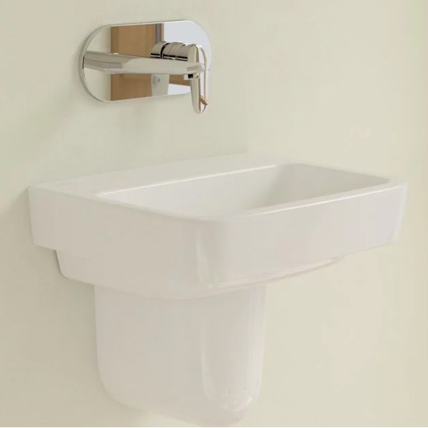 VB Handwaschbecken O.novo 434448 450x370mm Eckig Weiß Alpin