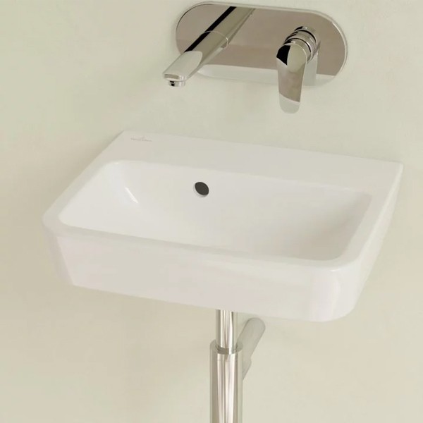 VB Handwaschbecken O.novo 43444J 450x370mm Eckig Weiß Alpin CeramicPlus