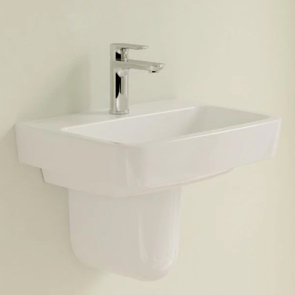 VB Handwaschbecken O.novo 434450 500x370mm Eckig Weiß Alpin