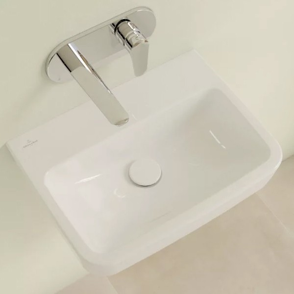 VB Handwaschbecken O.novo 434453 500x370mm Eckig Weiß Alpin CeramicPlus