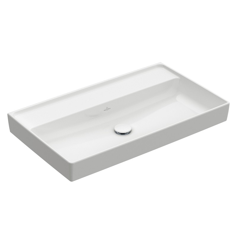 VB Schrankwaschtisch Collaro 4A3383 800x470mm Rechteck Stone White C+