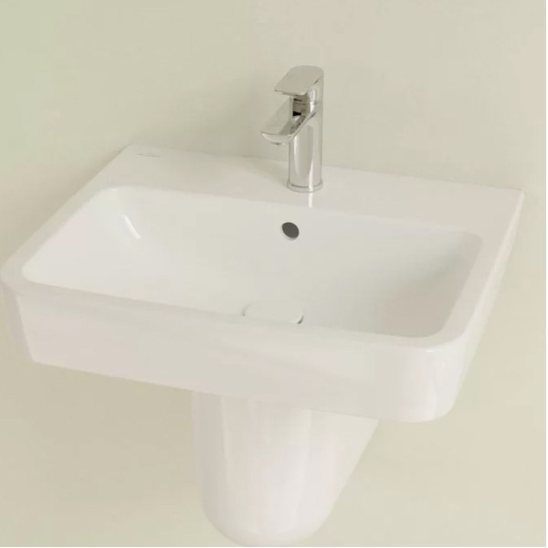 VB Waschbecken O.novo 4A4155 550x460mm Eckig Weiß Alpin