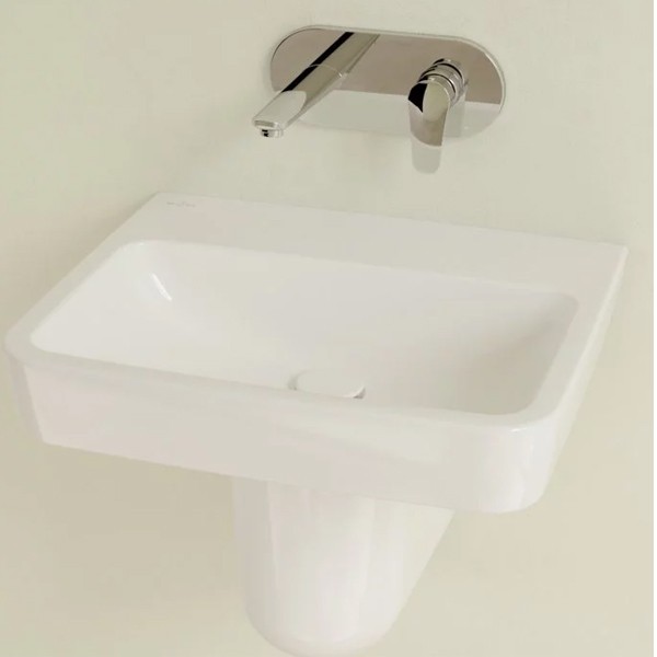 VB Waschbecken O.novo 4A4158 550x460mm Eckig Weiß Alpin CeramicPlus