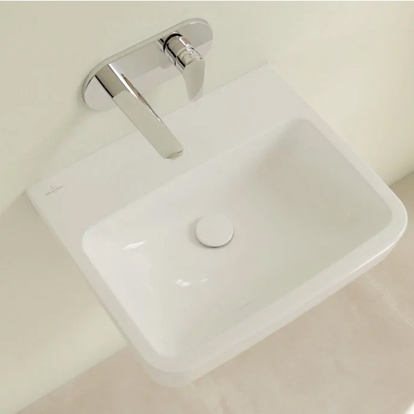 VB Waschbecken O.novo 4A4158 550x460mm Eckig Weiß Alpin CeramicPlus