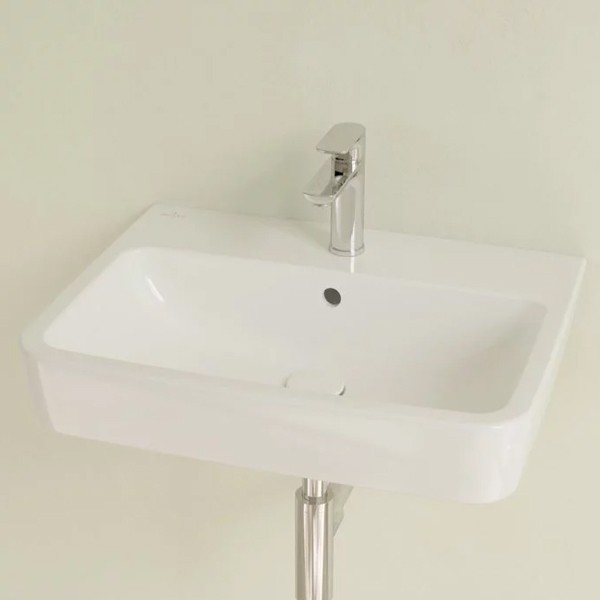 VB Waschbecken O.novo 4A416G 600x460mm Eckig Weiß Alpin CeramicPlus