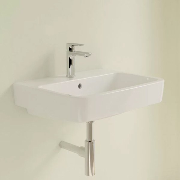 VB Waschbecken O.novo 4A416G 600x460mm Eckig Weiß Alpin CeramicPlus