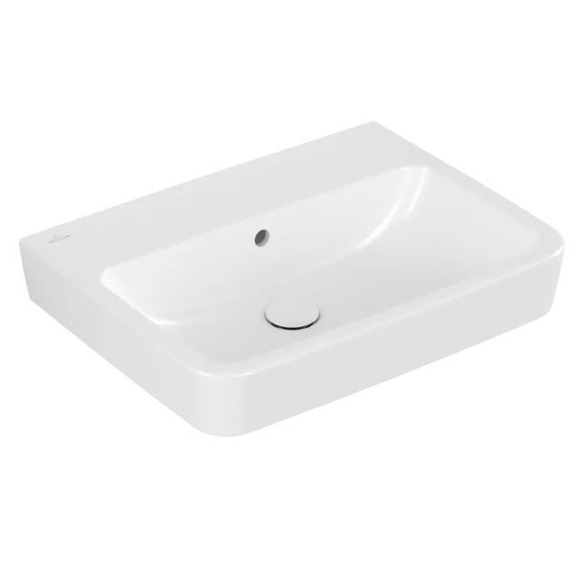 VB Waschbecken O.novo 4A416J 600x460mm Eckig Weiß Alpin CeramicPlus