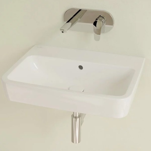VB Waschbecken O.novo 4A416J 600x460mm Eckig Weiß Alpin CeramicPlus