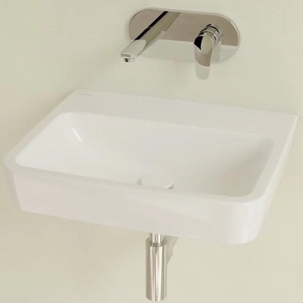 VB Waschbecken O.novo 4A41MF 550x460mm Eckig Weiß Alpin