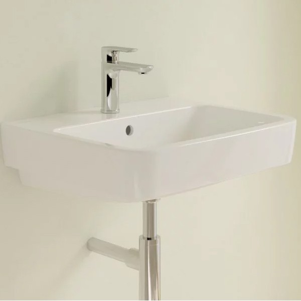 VB Waschbecken O.novo 4A41MG 550x460mm Eckig Weiß Alpin CeramicPlus