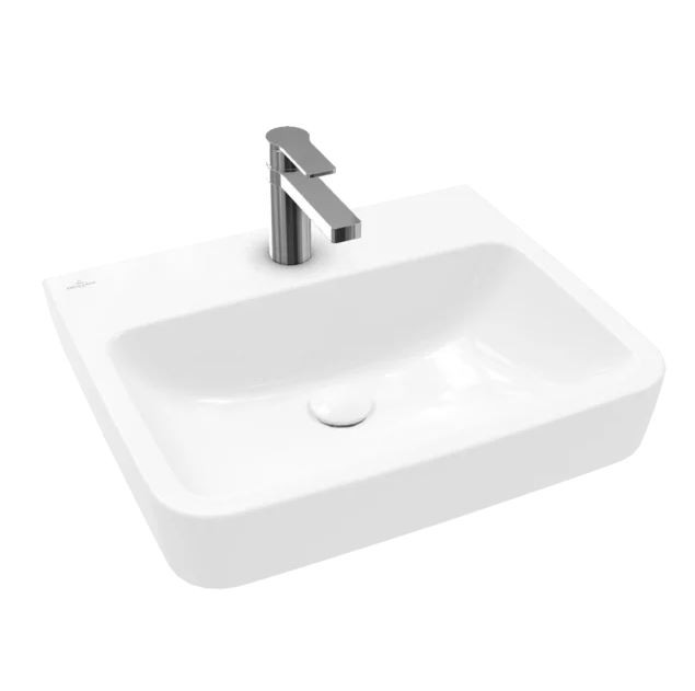 VB Waschbecken O.novo 4A41MJ 550x460mm Eckig Weiß Alpin CeramicPlus