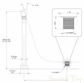 Victoria & Albert Spezielle Ab-und Überlaufgarnitur für Wannen ohne vorgebohrtes Überlaufloch KIT17 polished nickel